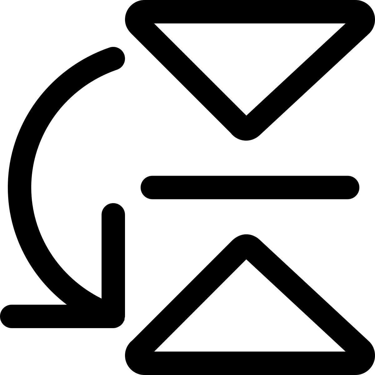 mirror image horizontal icon