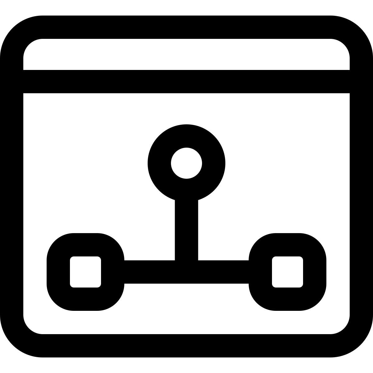 Diagrama de flujo en línea icon