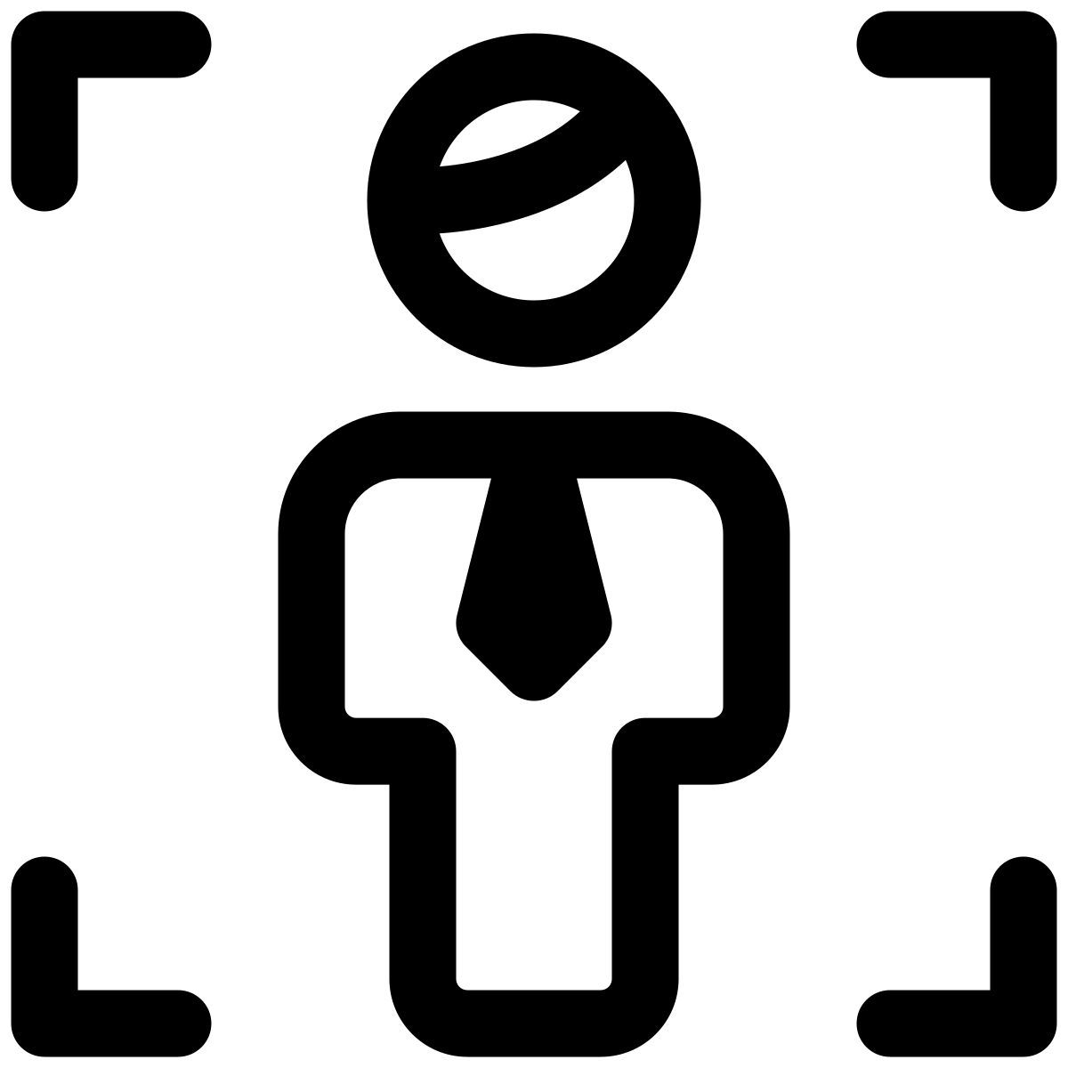 focus function of business handling large enterprises icon