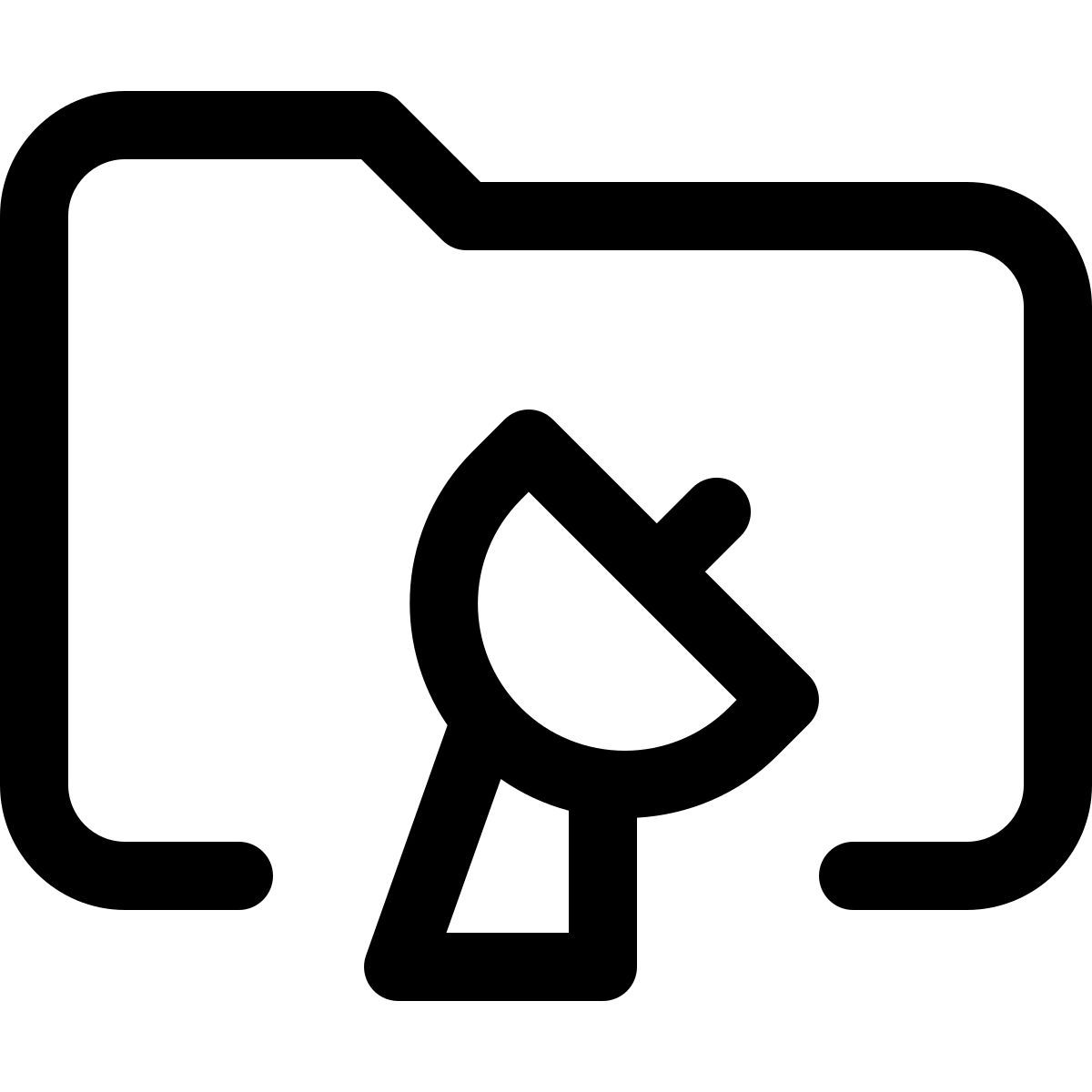 carpeta de antena parabólica icon