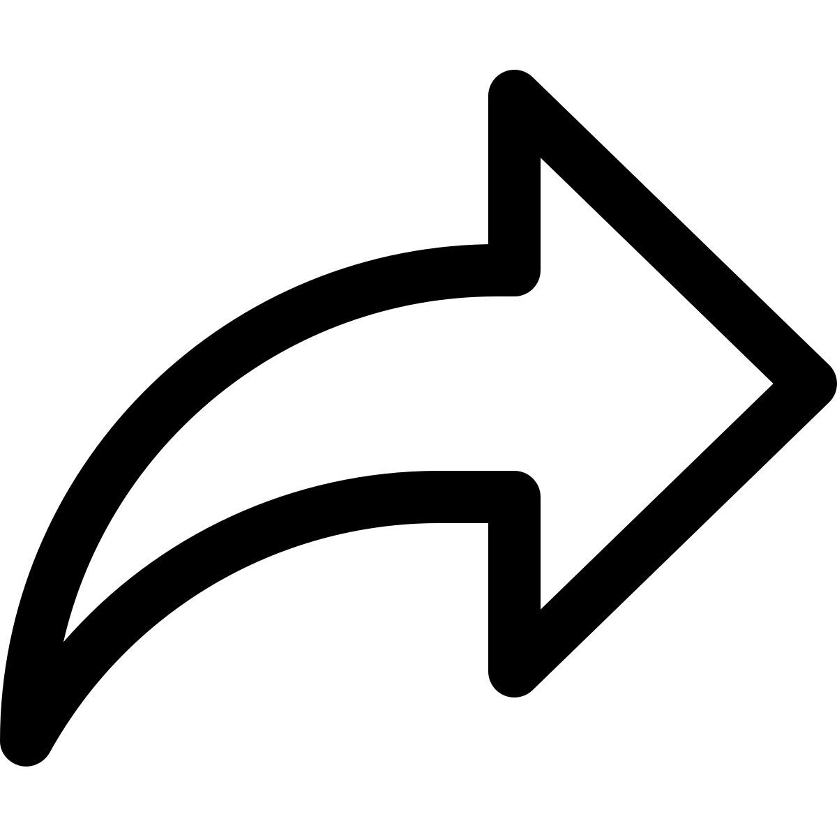 pfeil zum weiterleiten von e mails icon