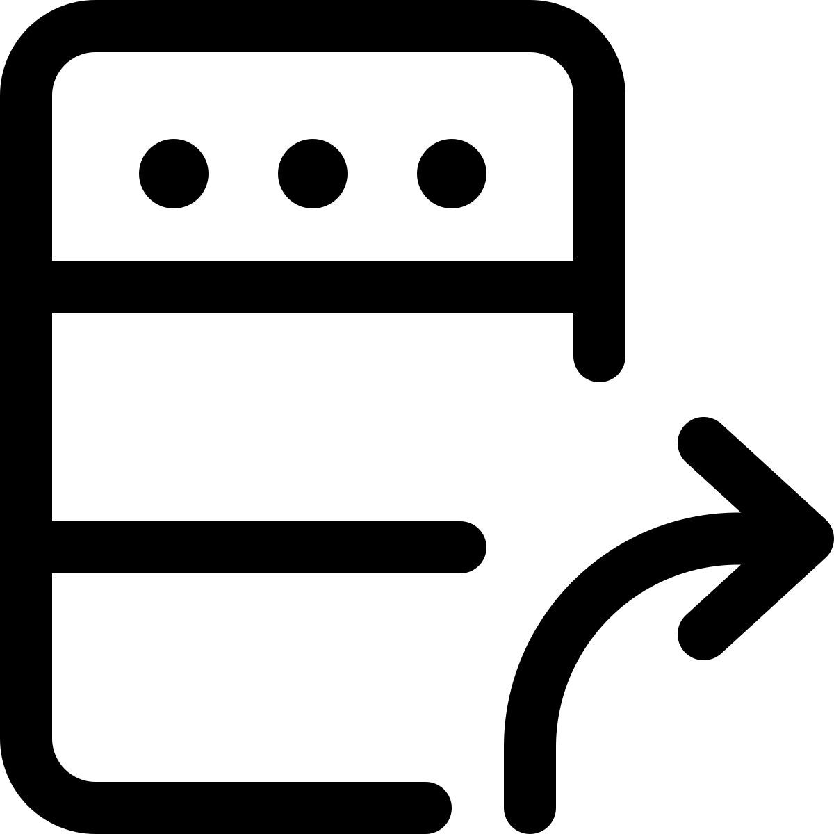 transférer au serveur icon