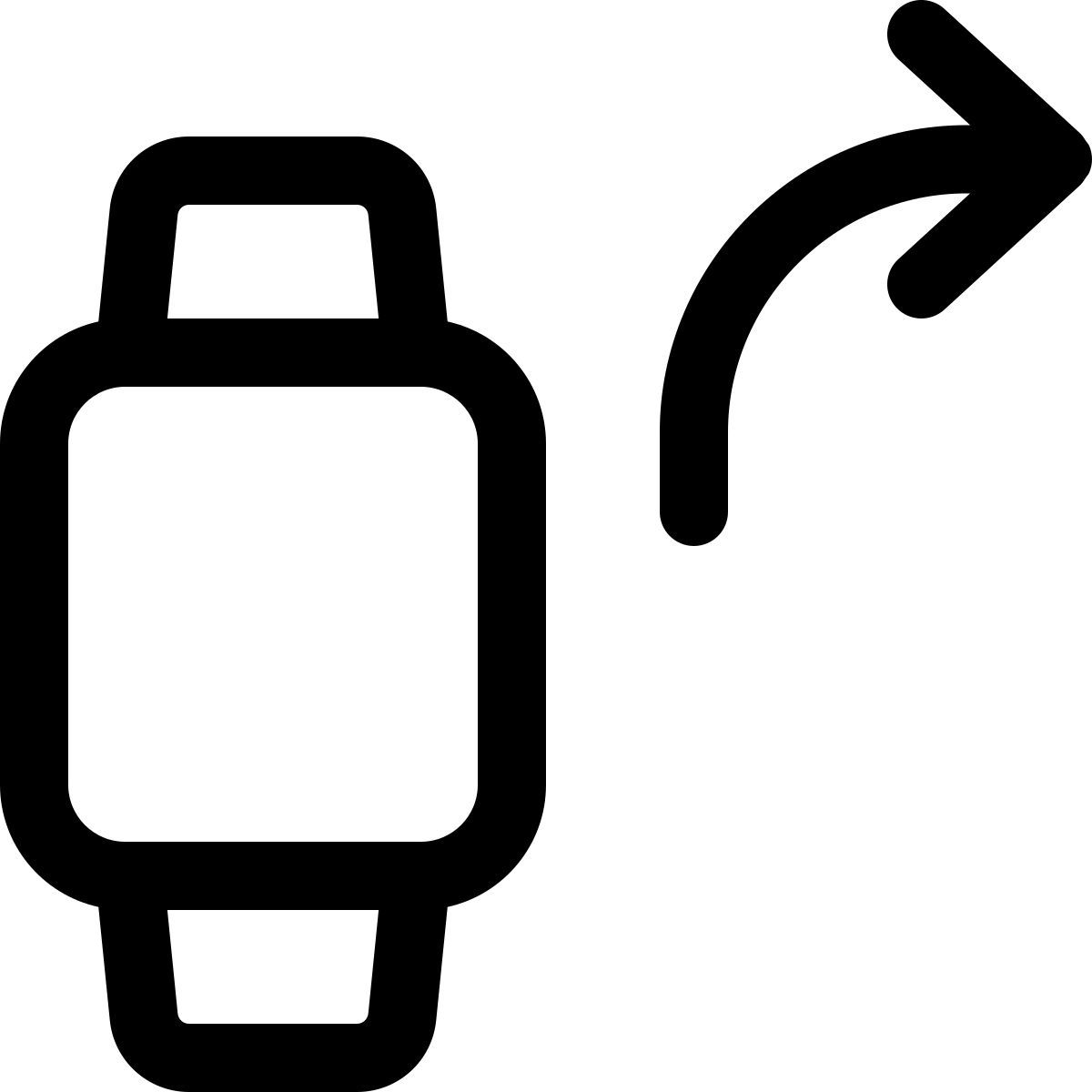 forward from smartwatch icon