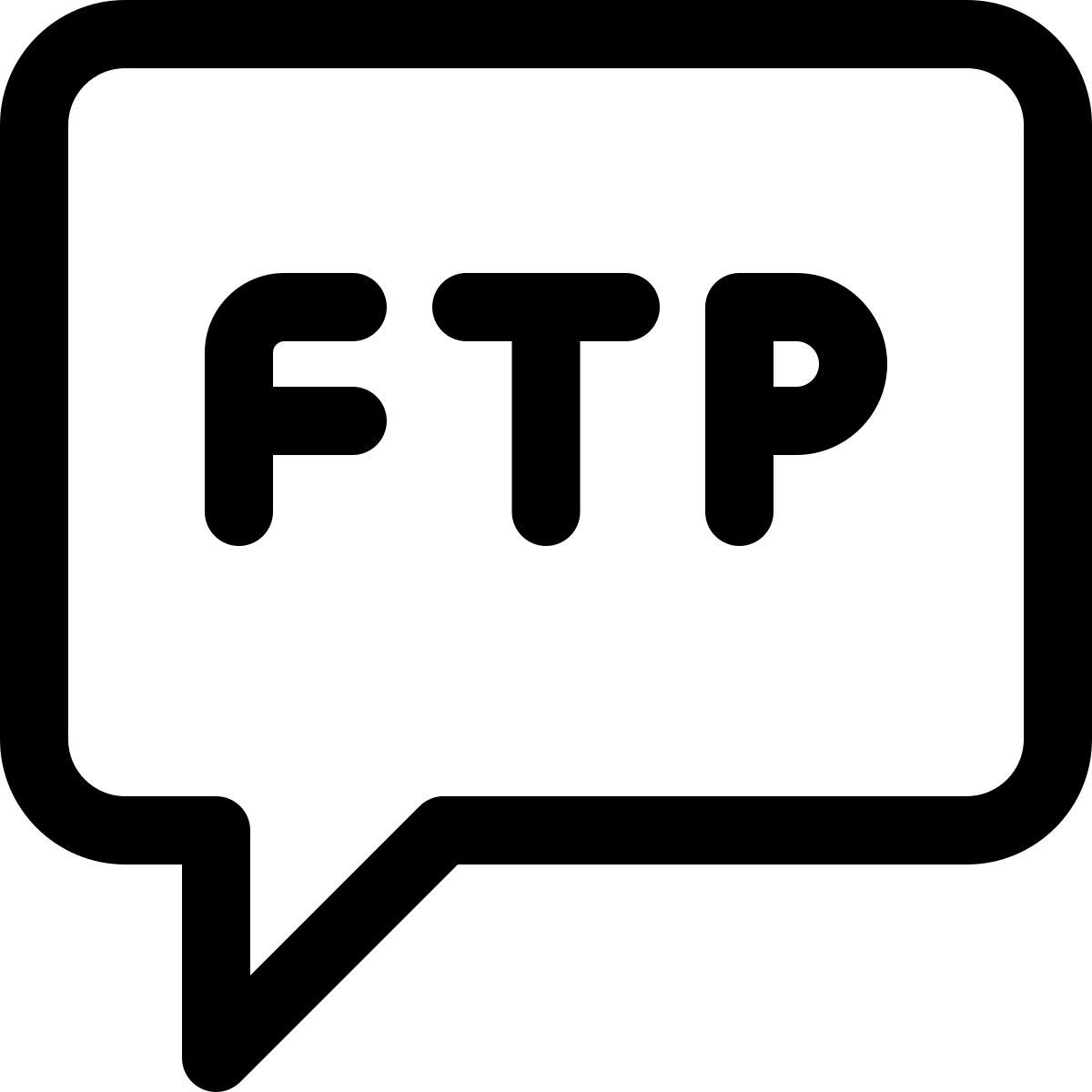 mensaje ftp icon