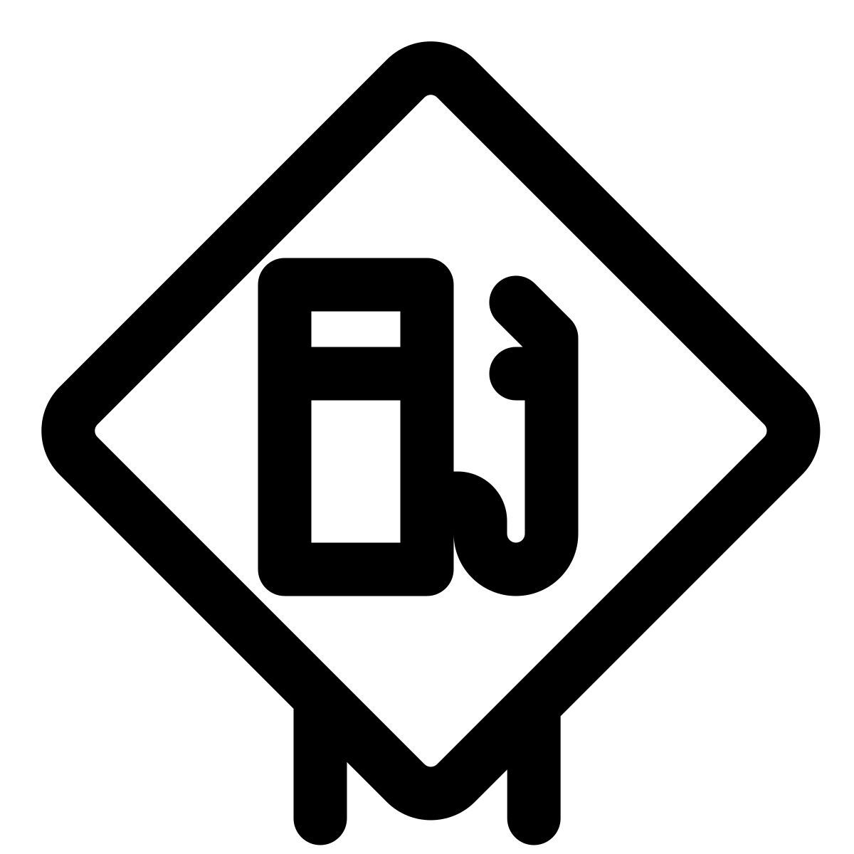 gas station sign icon