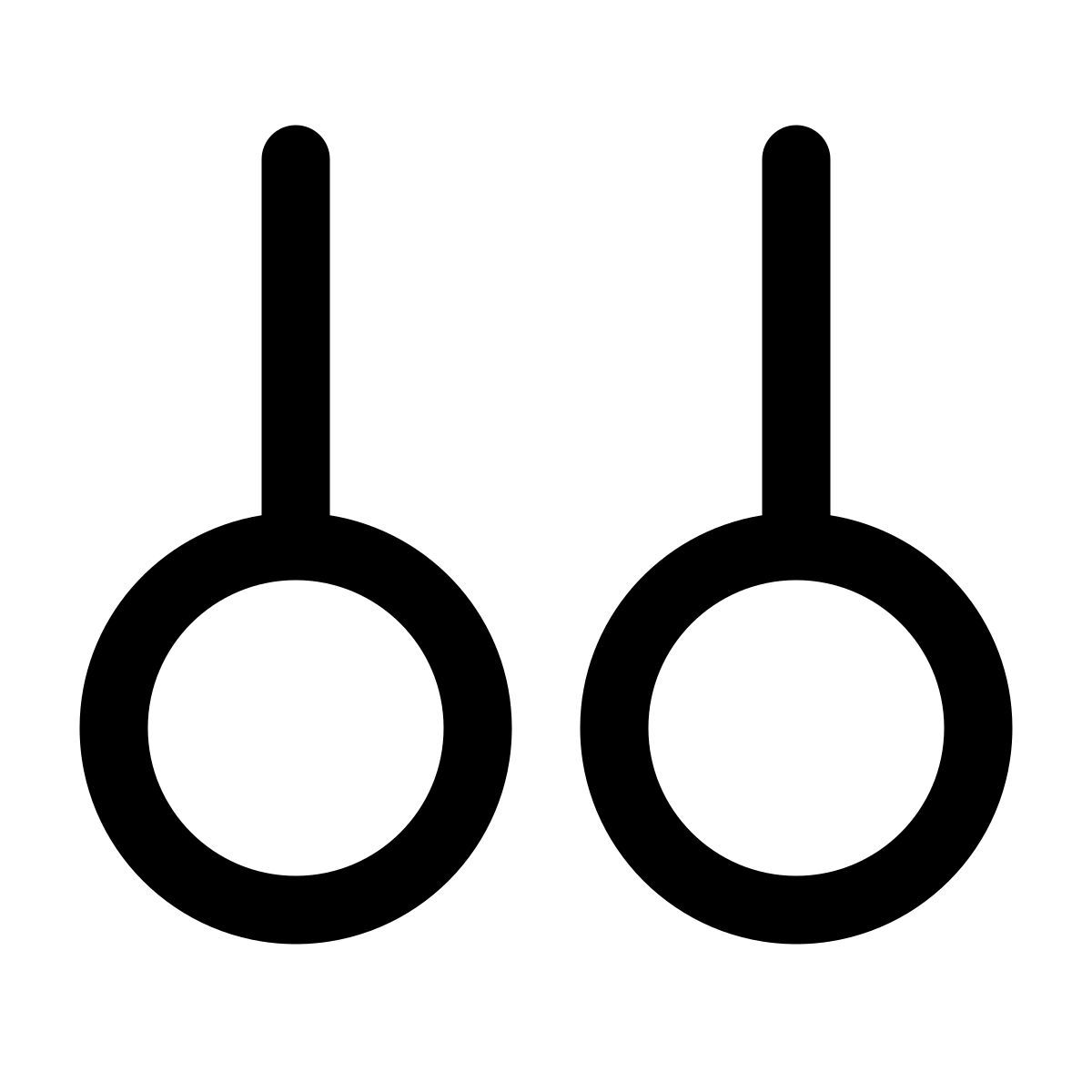 gymnastic rings icon