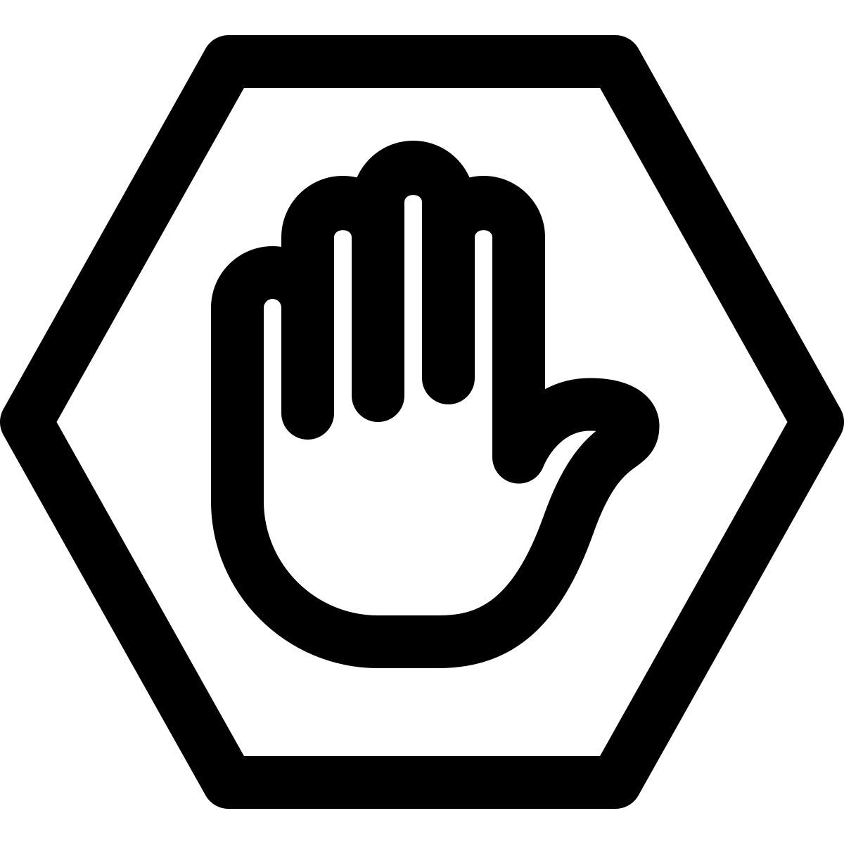 stop hand icon