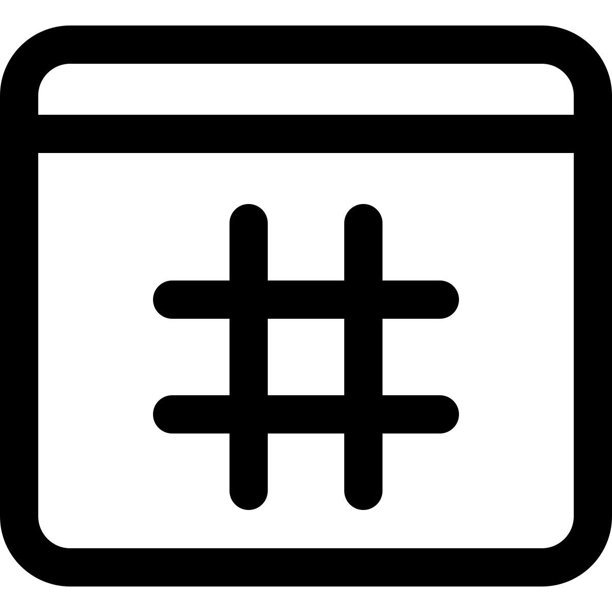 social media hashtag icon