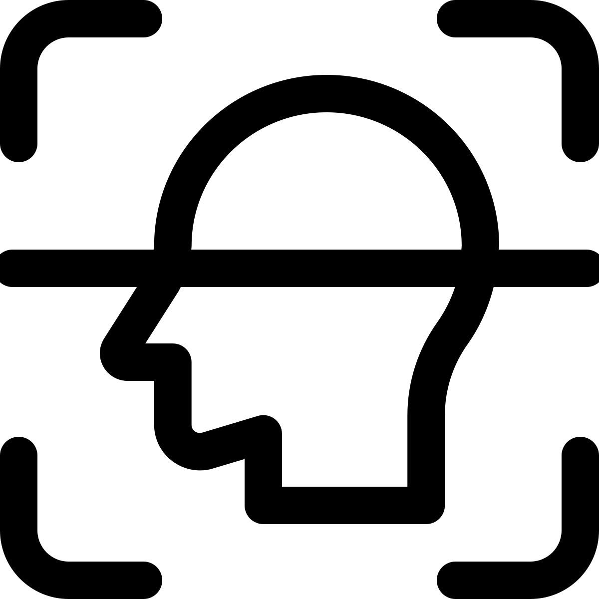scansione della testa icon