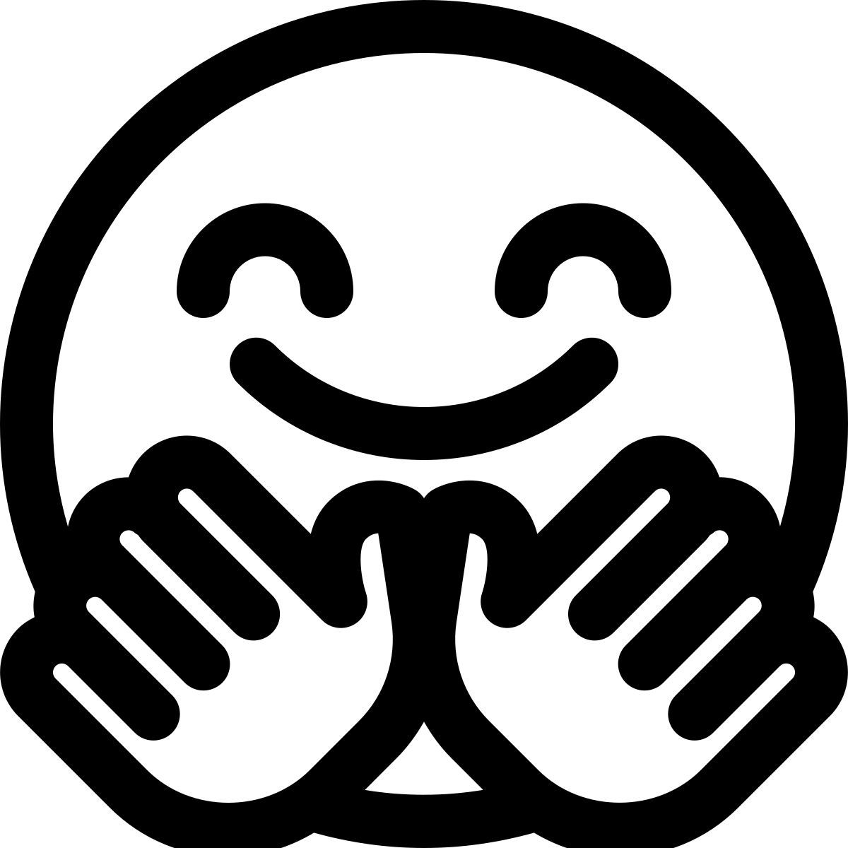 faccia abbracciata icon