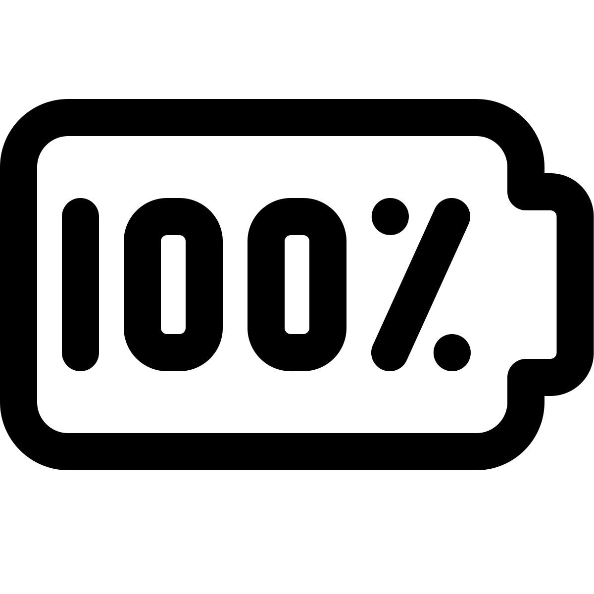 100 percent battery icon