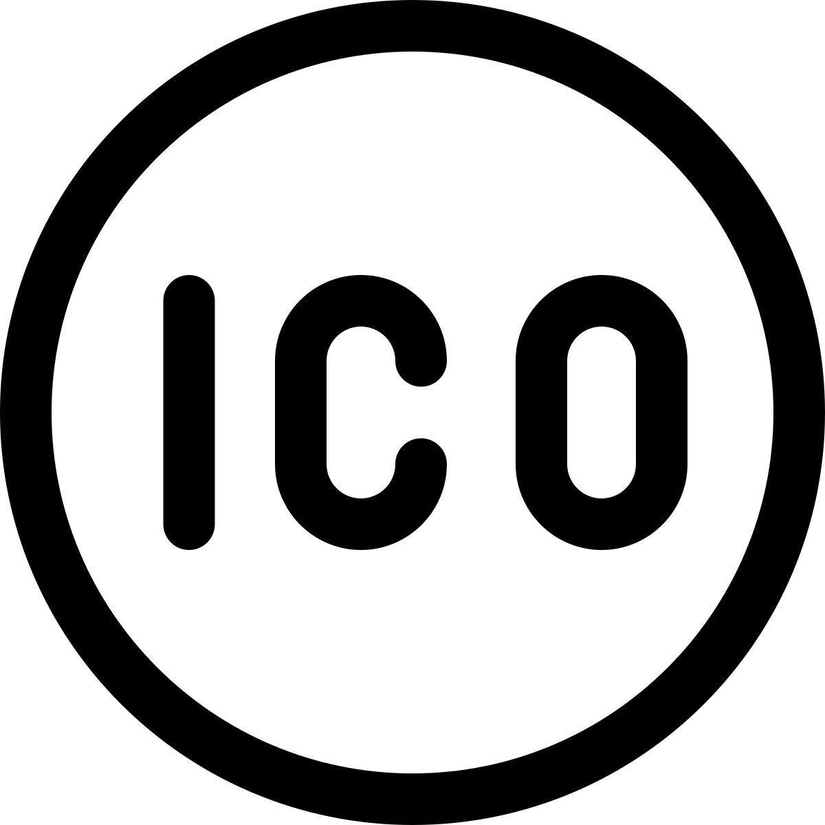 initial coin offering icon