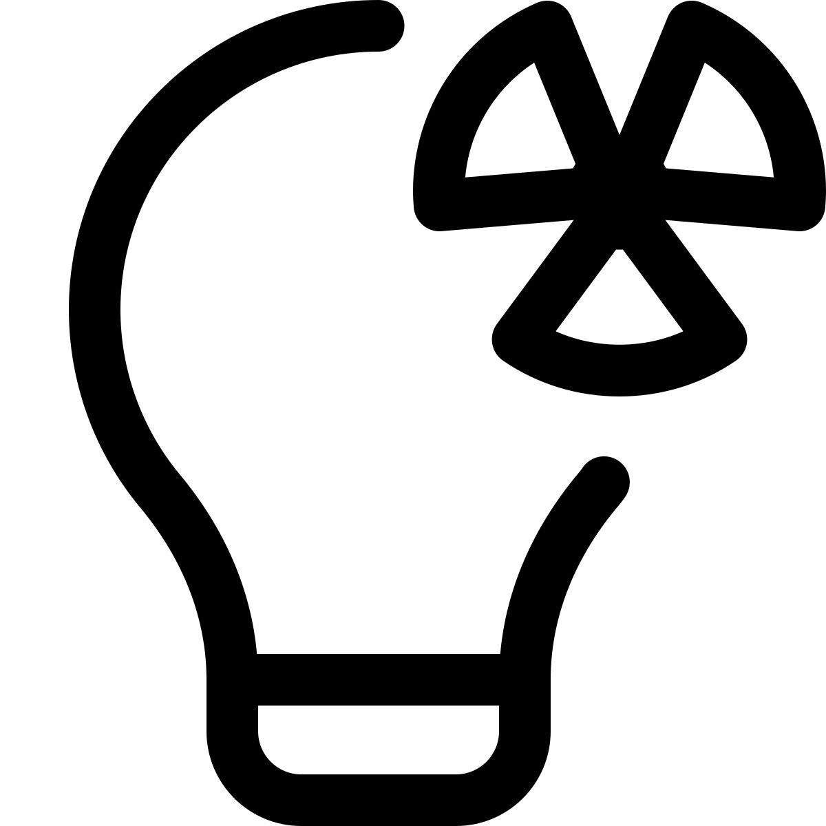 idées de conception et d'innovation avec ampoule icon