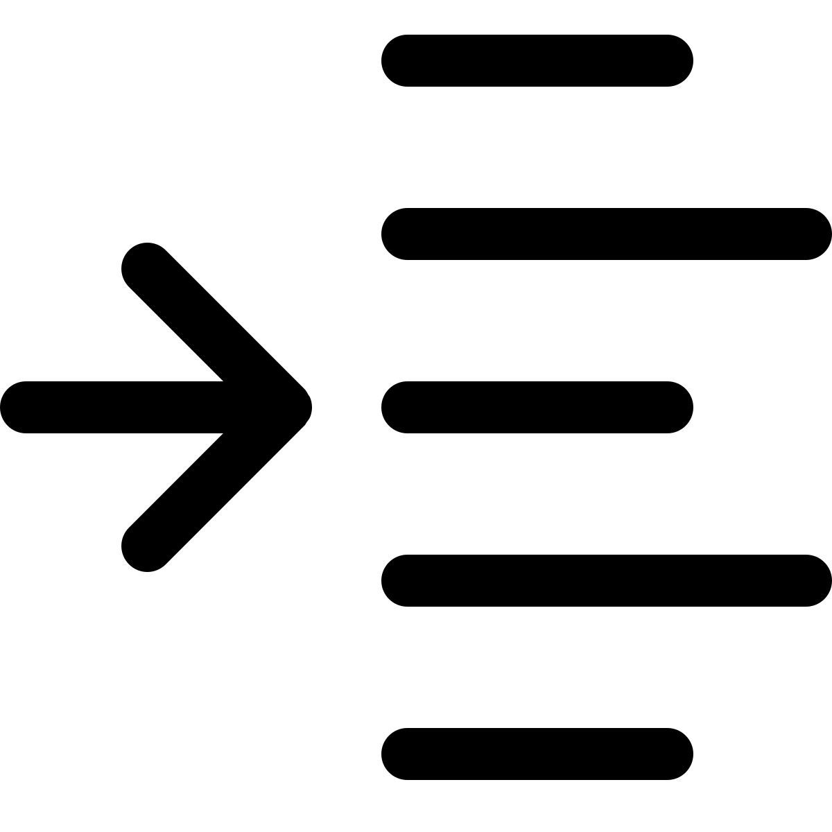 indent left shift arrow direction align format increase margin paragraph icon