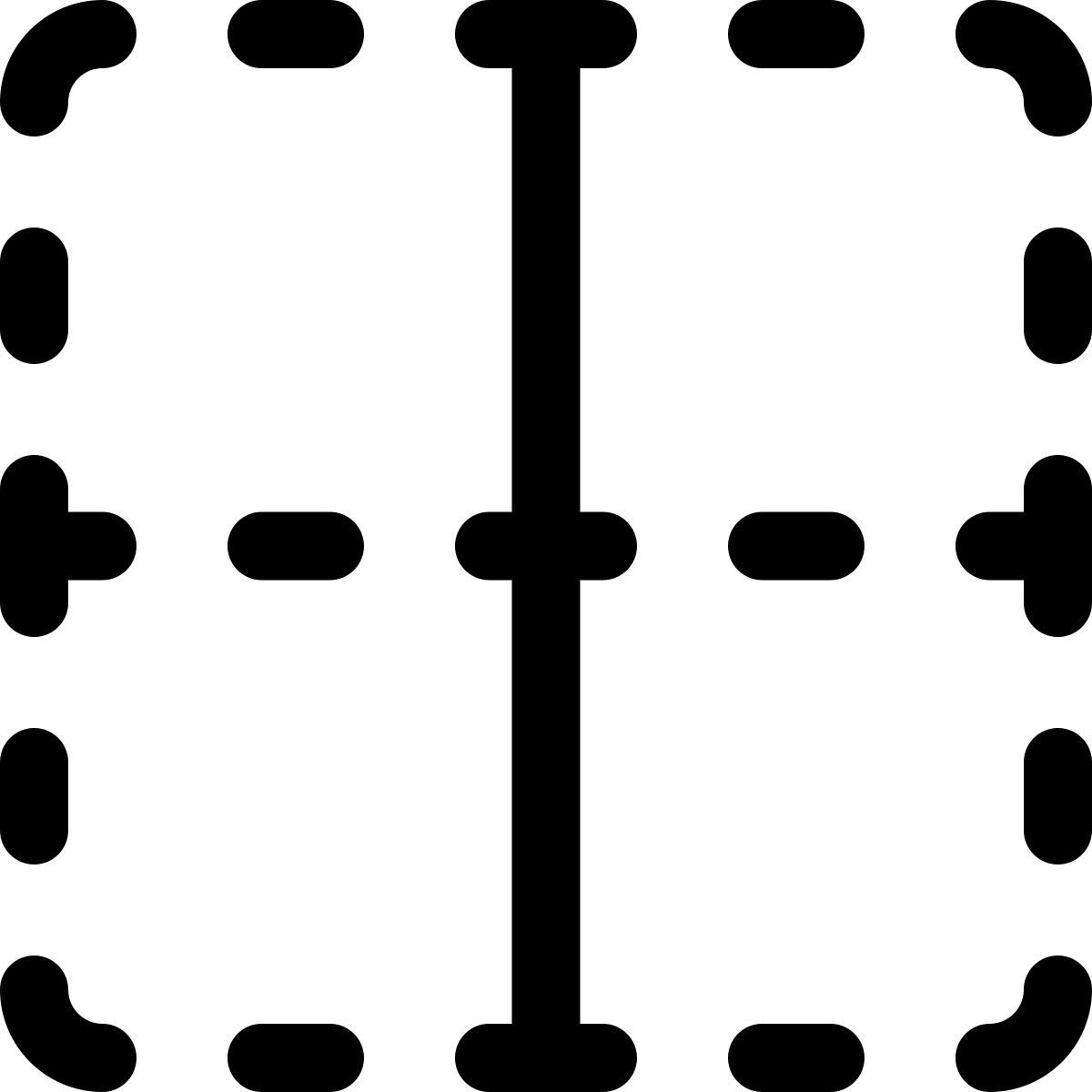 bordure verticale intérieure icon