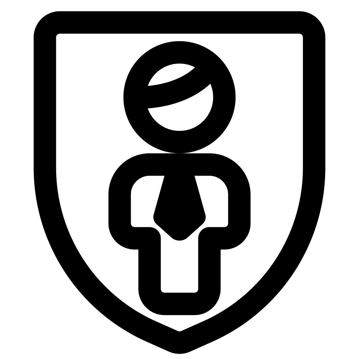 insurance policy of an businessman provided by company icon