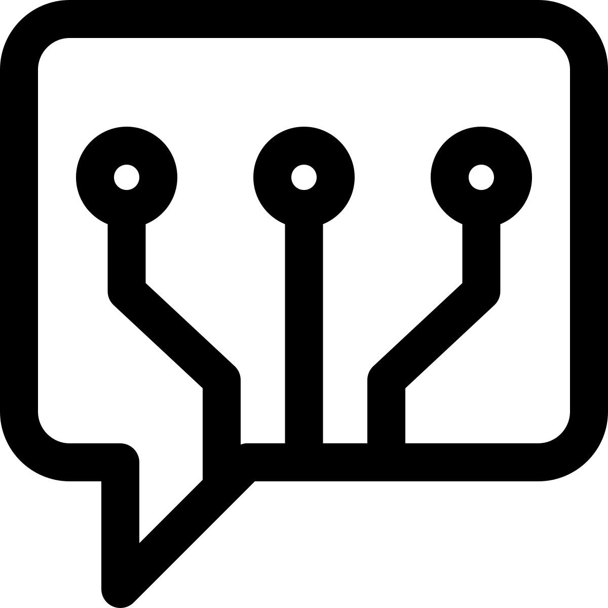 diskussion über integrierte technologien icon