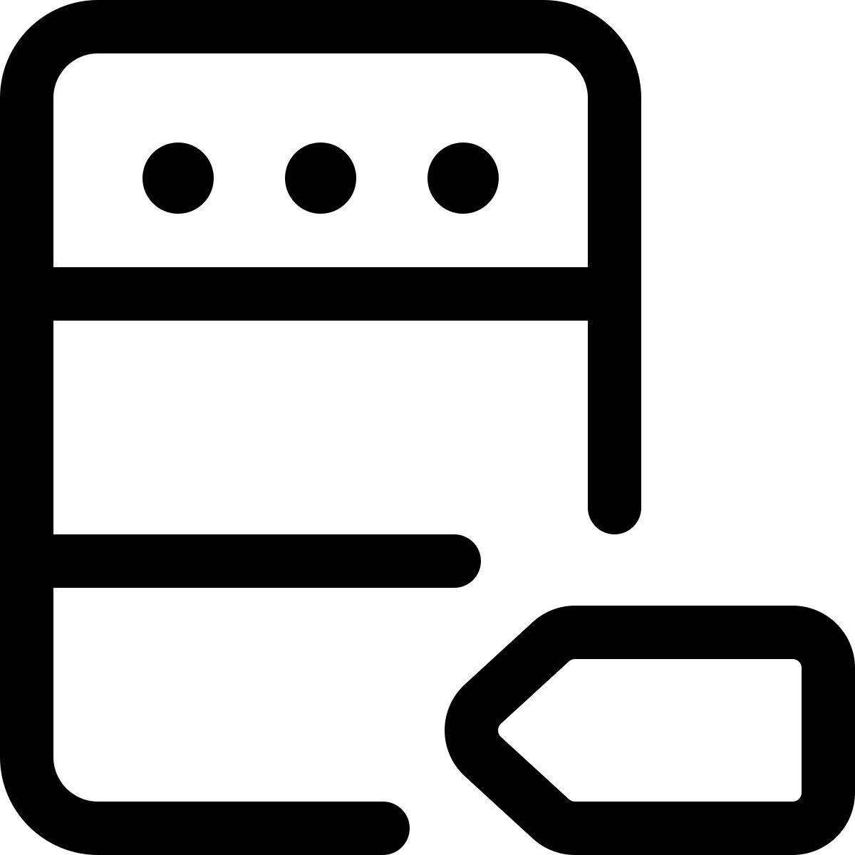 etichetta del server icon