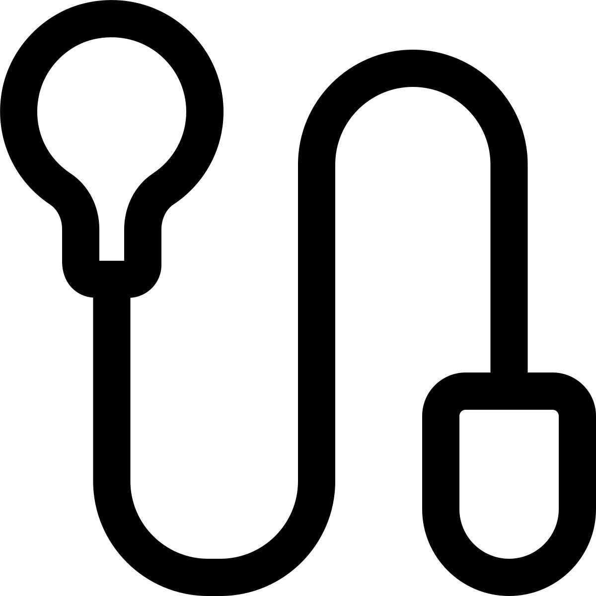 lâmpada e rato icon