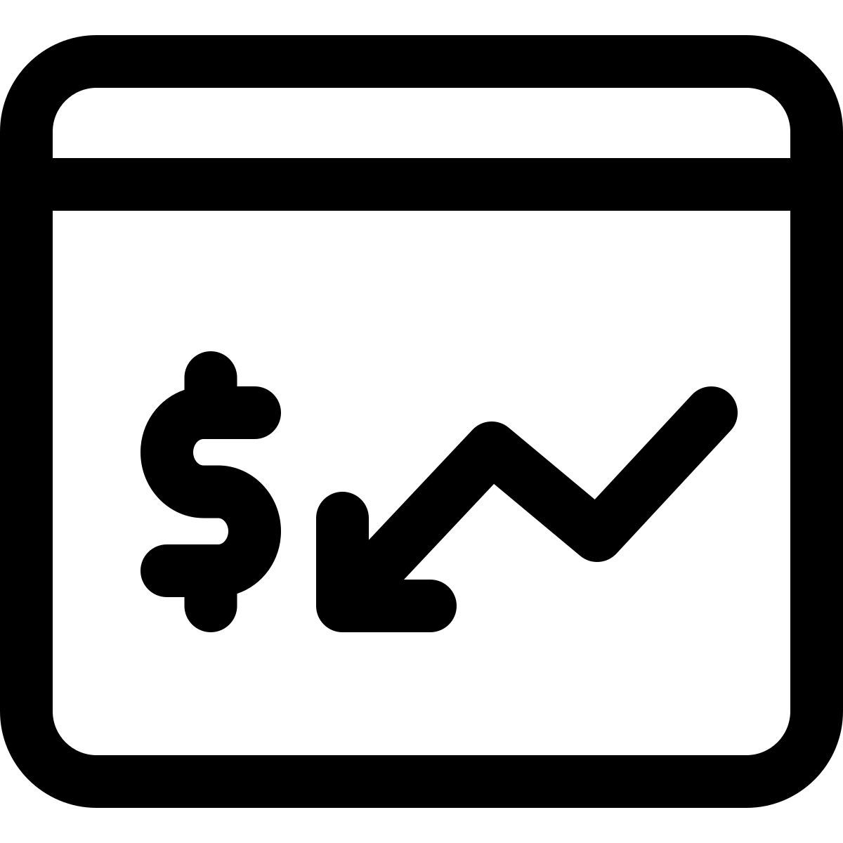 diminuição da renda online icon
