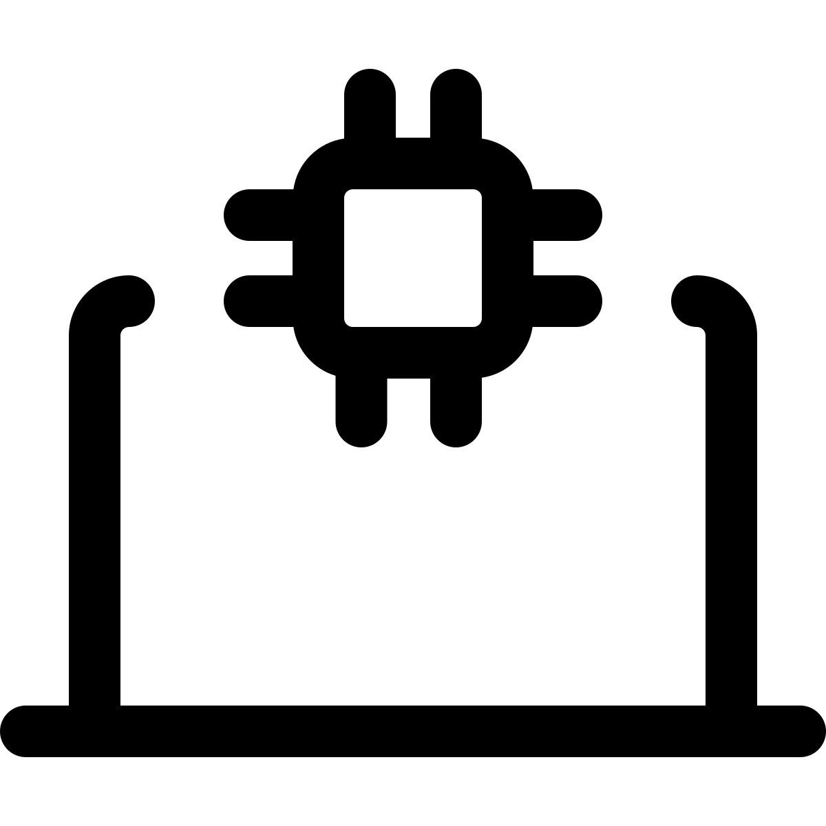 microprocessore per laptop icon