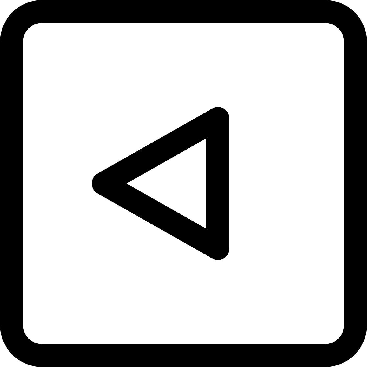 left arrow key icon