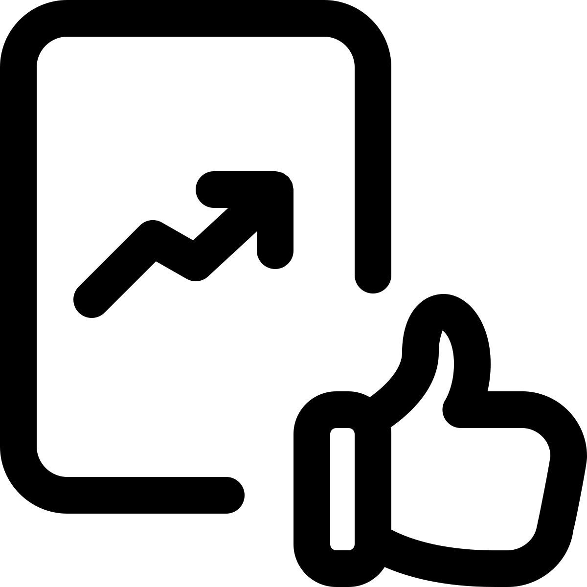 upvote graph icon