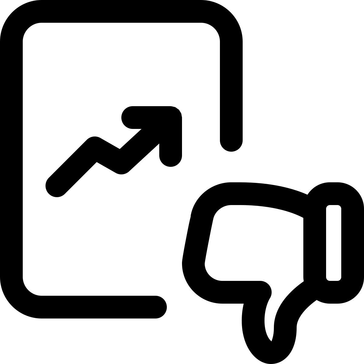 graphique des votes négatifs icon