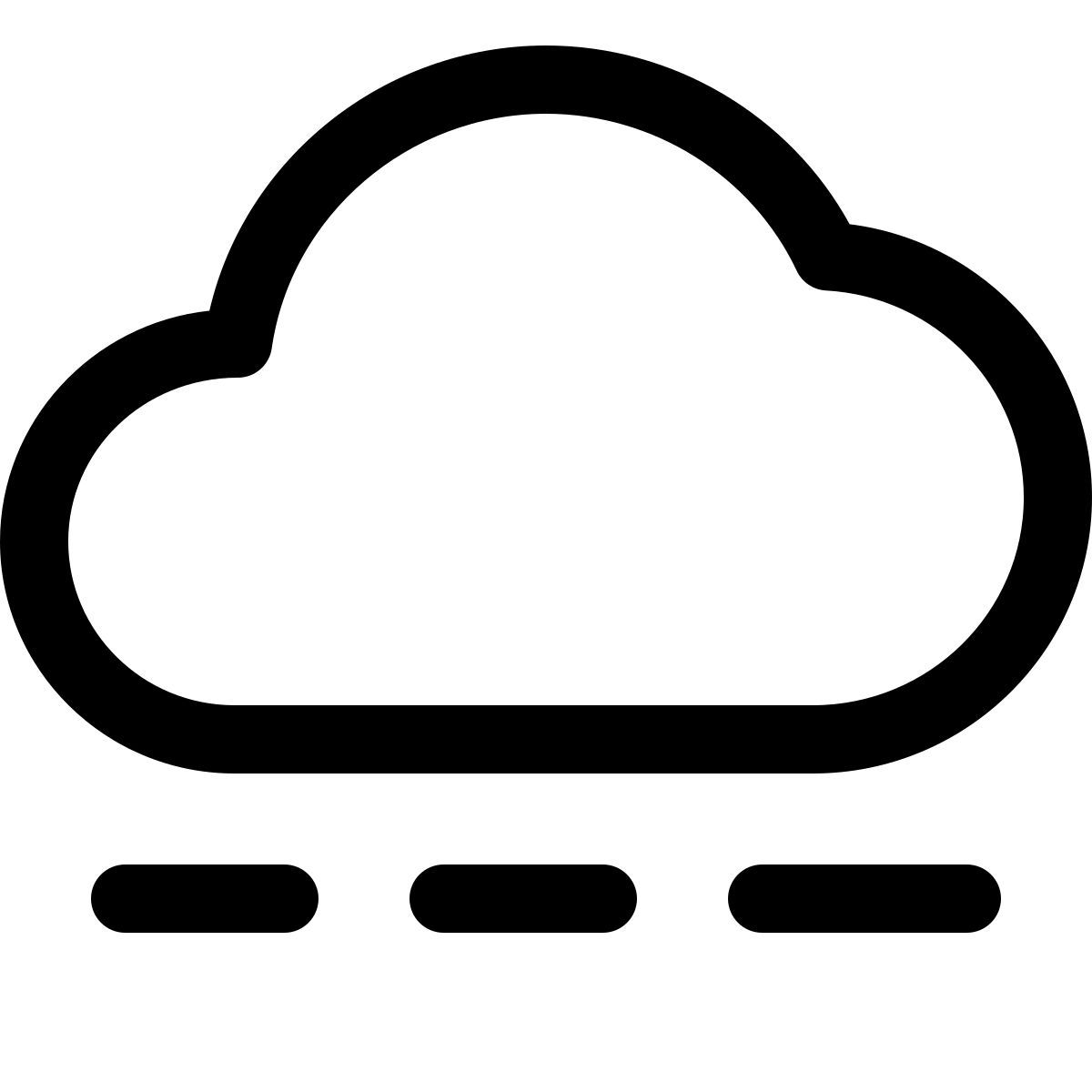 cloud loading bar icon