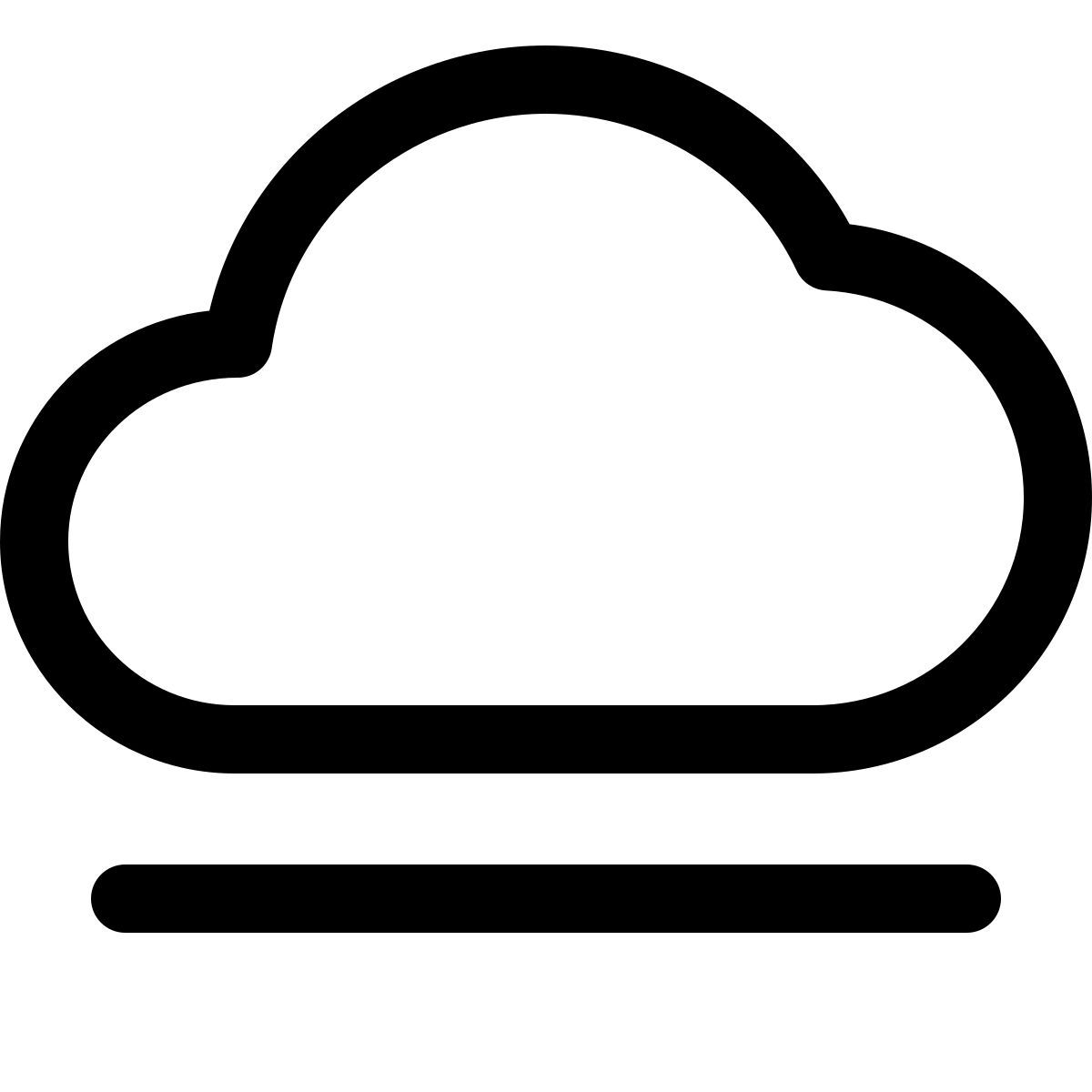 cloud loading bar icon