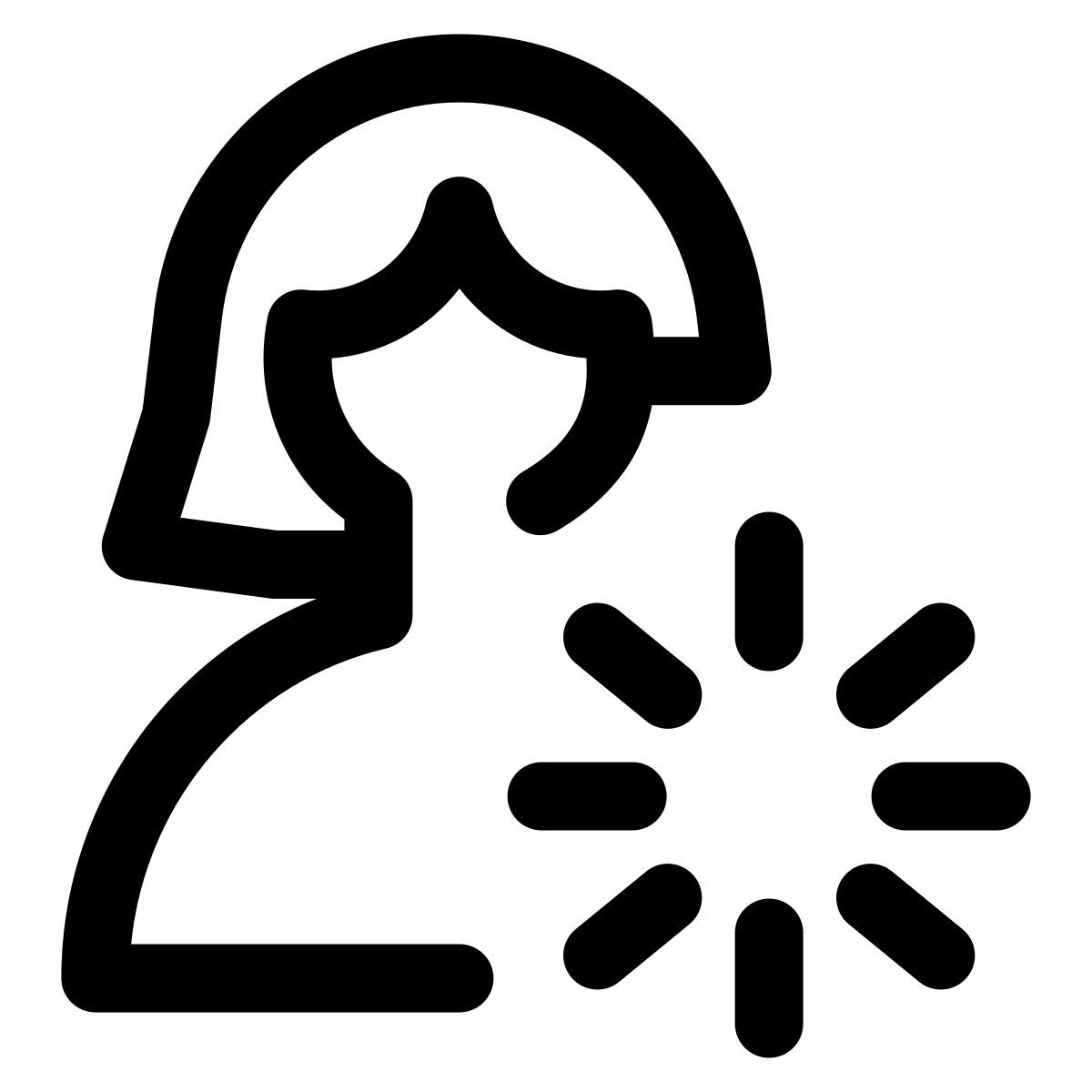 Loading screen for an application used by a single user icon