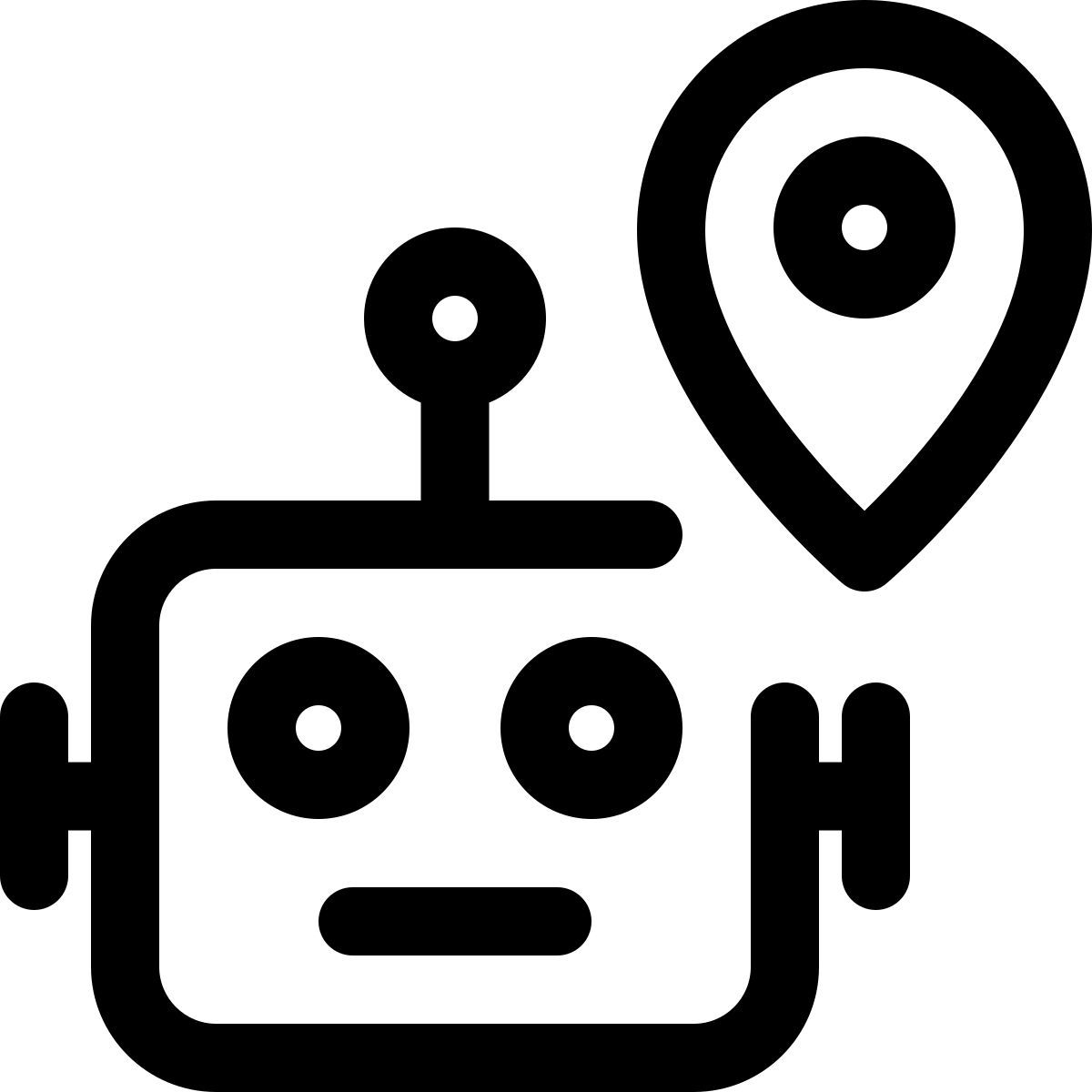 ubicación del robot icon
