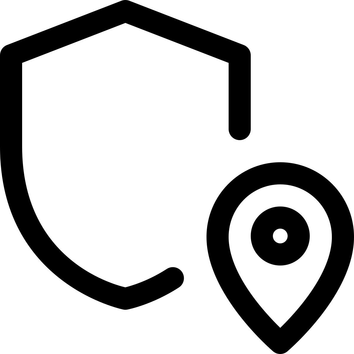 localização segura icon