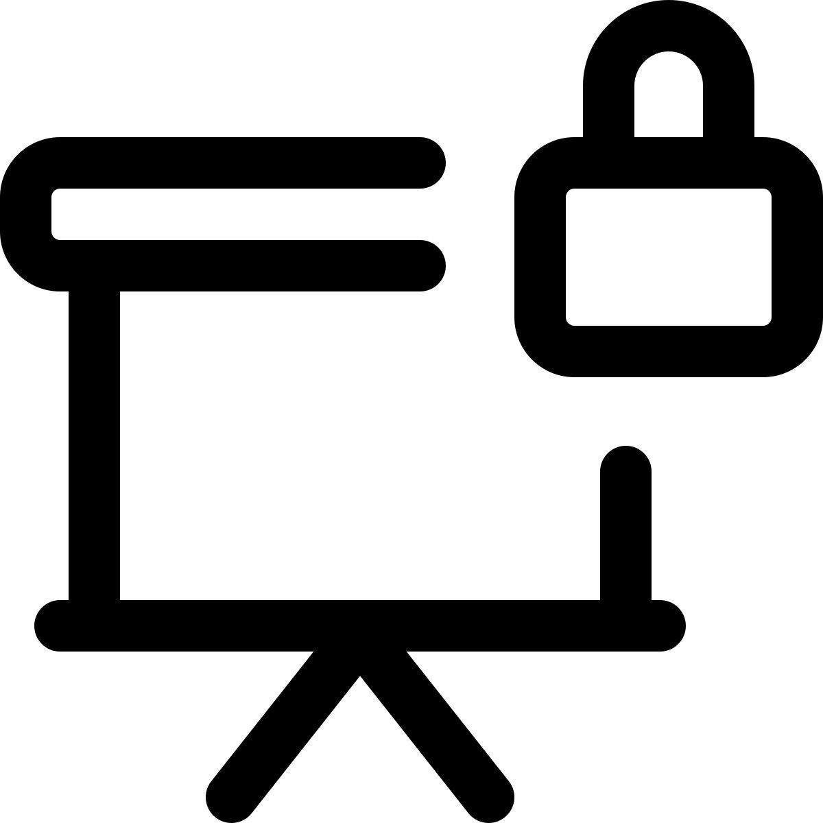 secure presentation icon