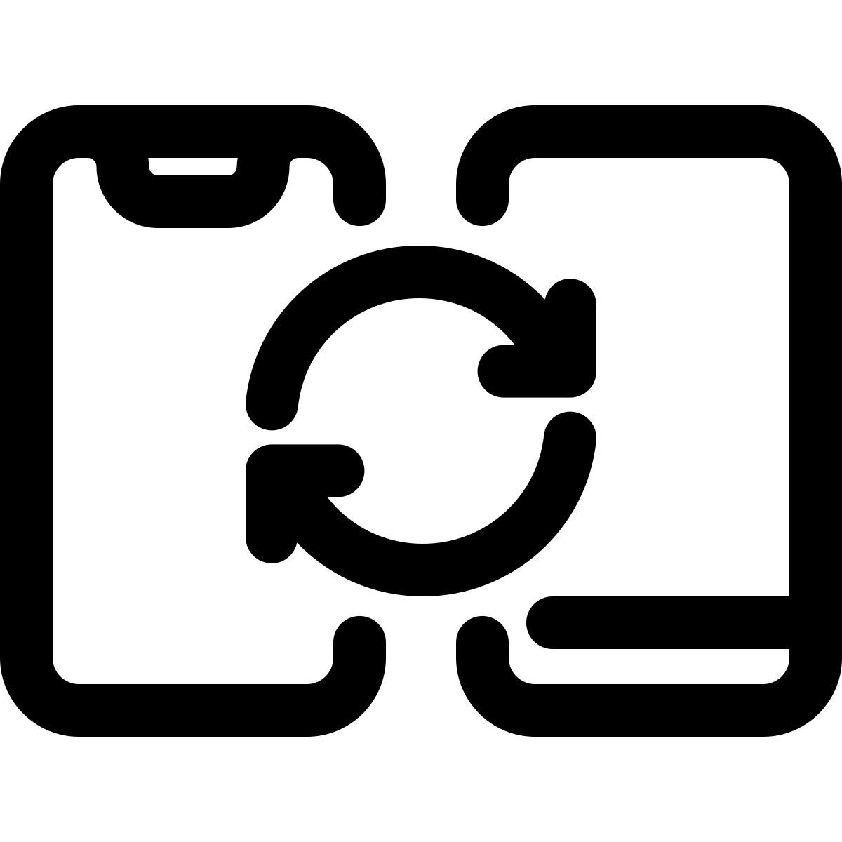 phone synchronization icon