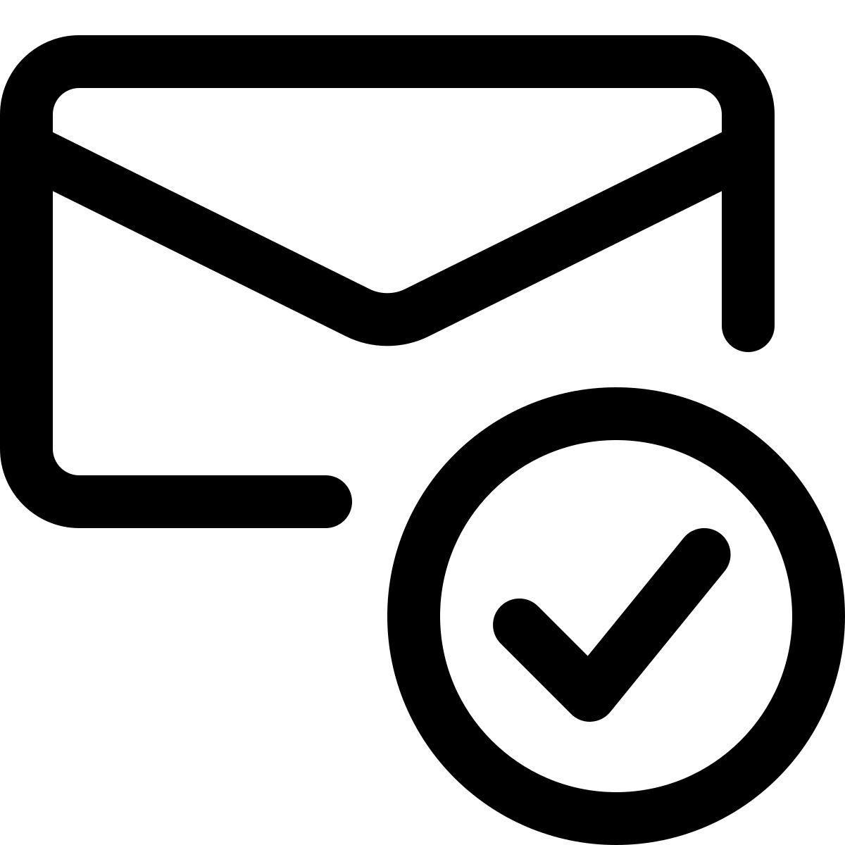 postfach, ausgewählte e mail icon