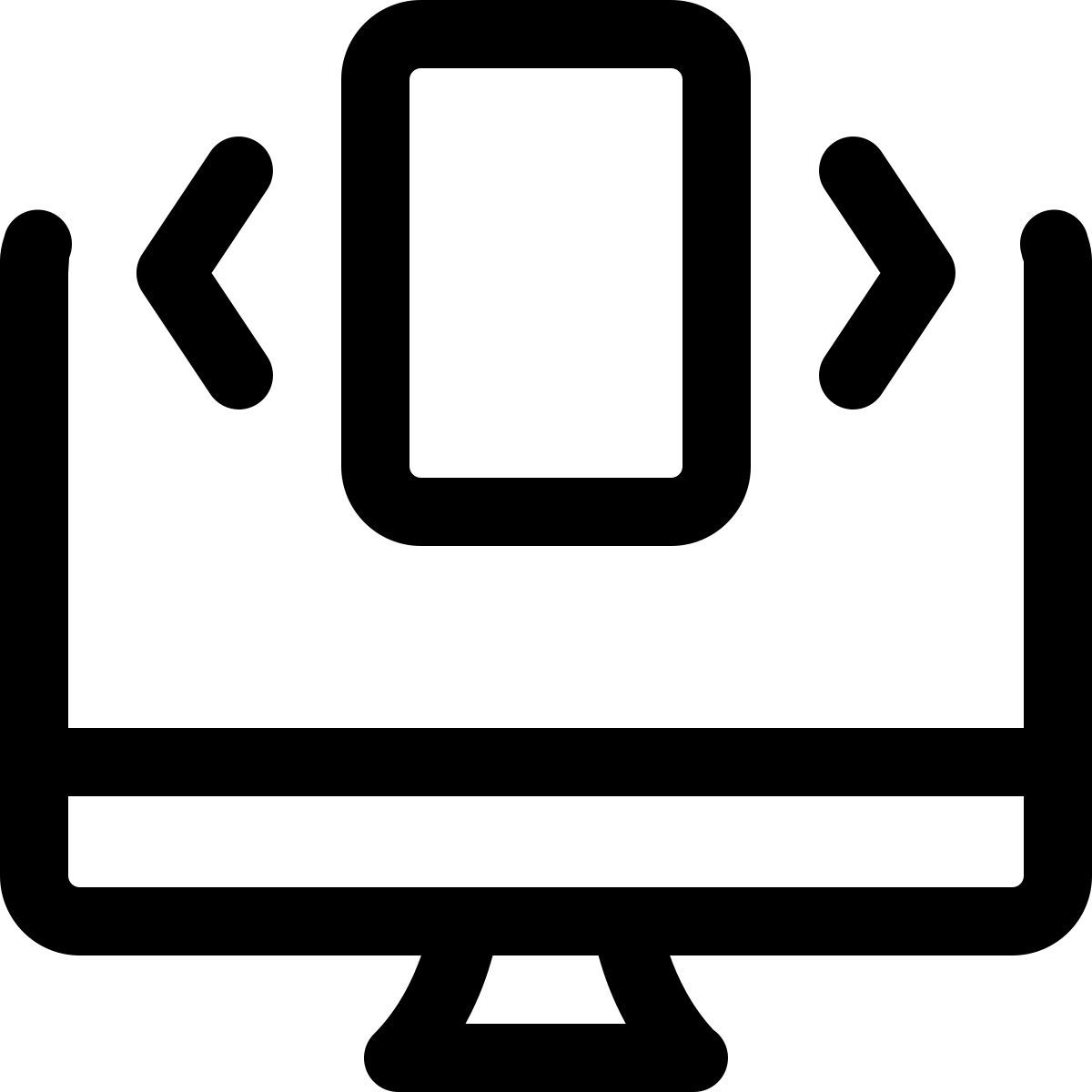 slider orizzontale del sito web icon