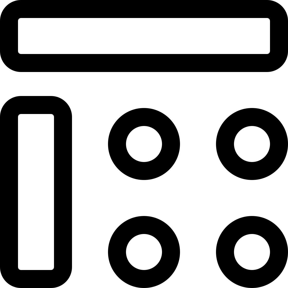 inhalt mit beschriftung icon