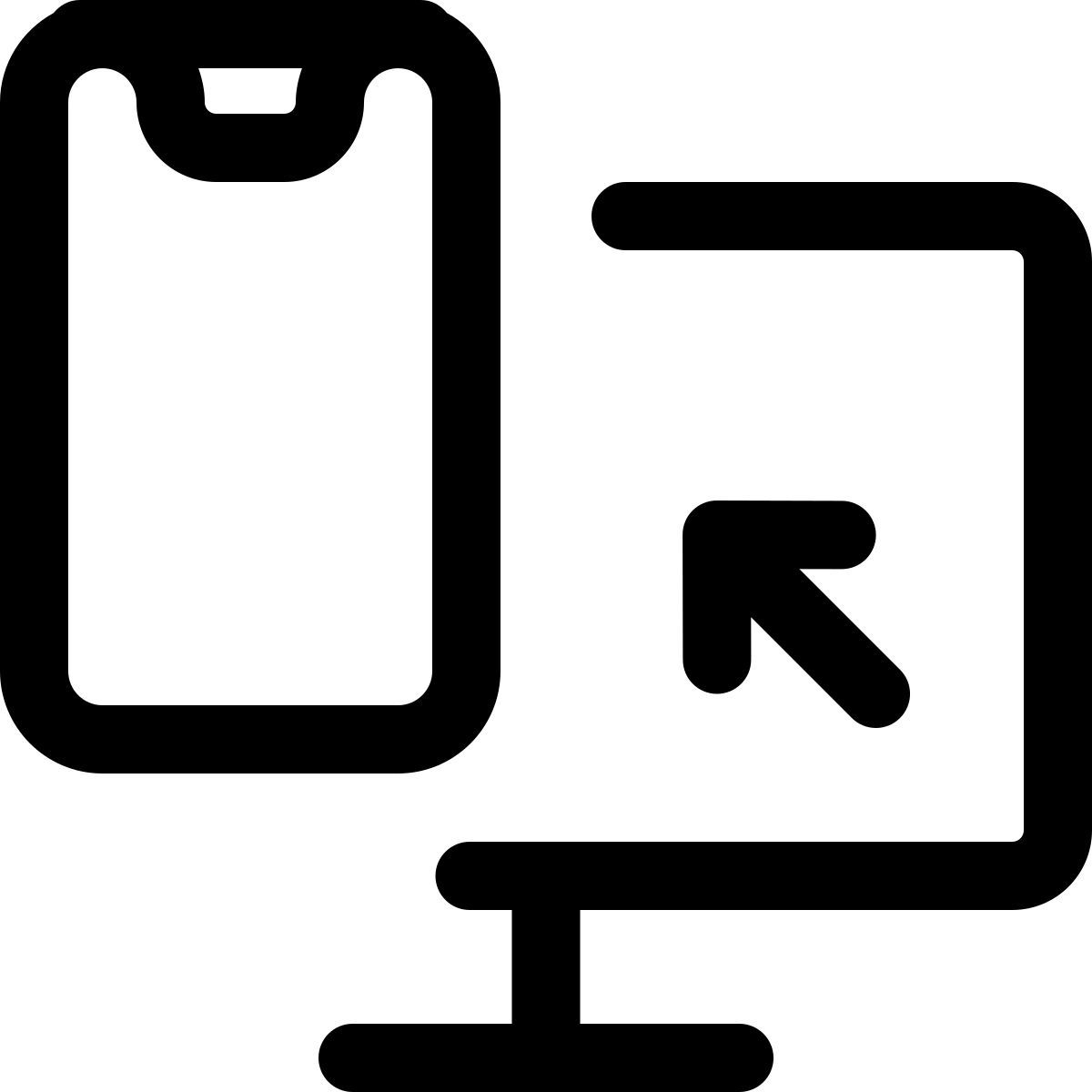 de computadora a teléfono icon