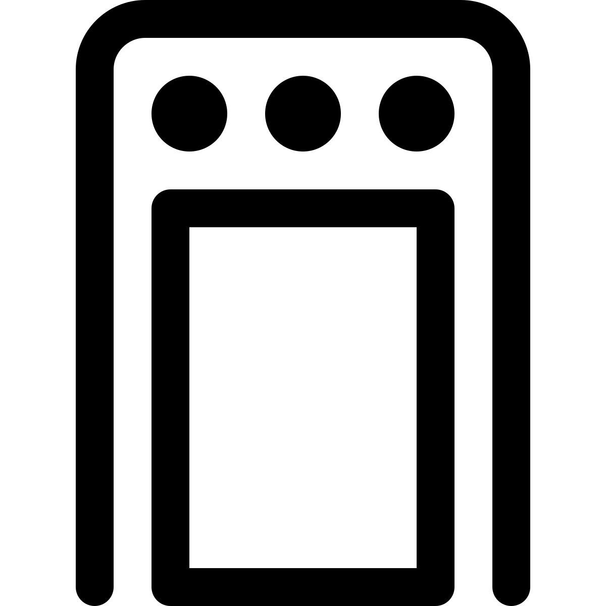 metal detector icon