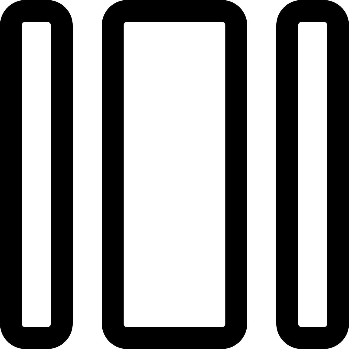 wide column layout icon