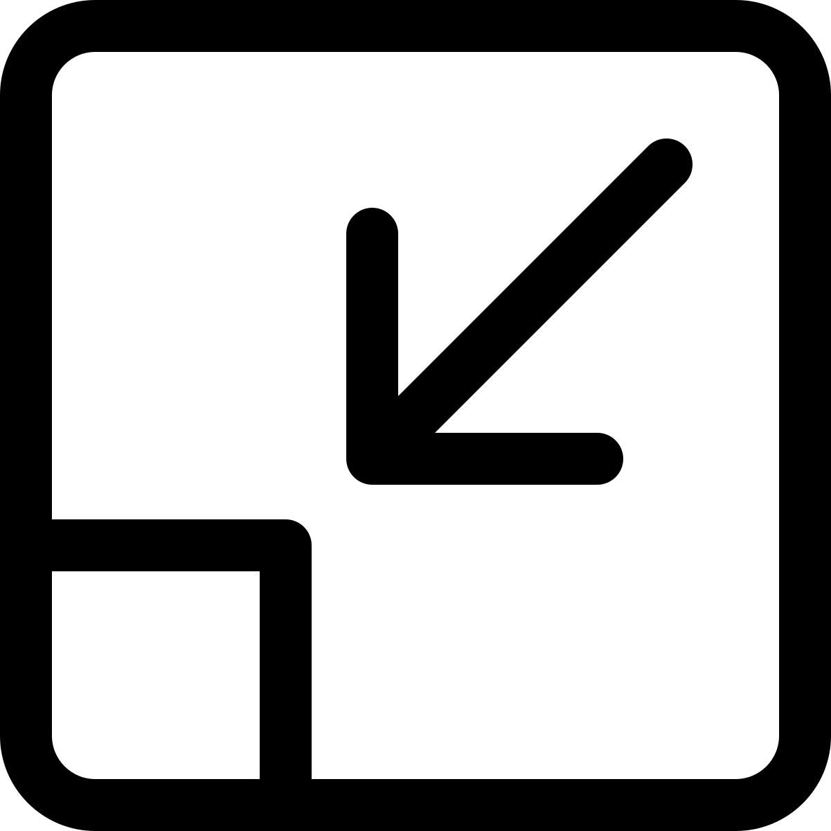 fenster minimieren icon