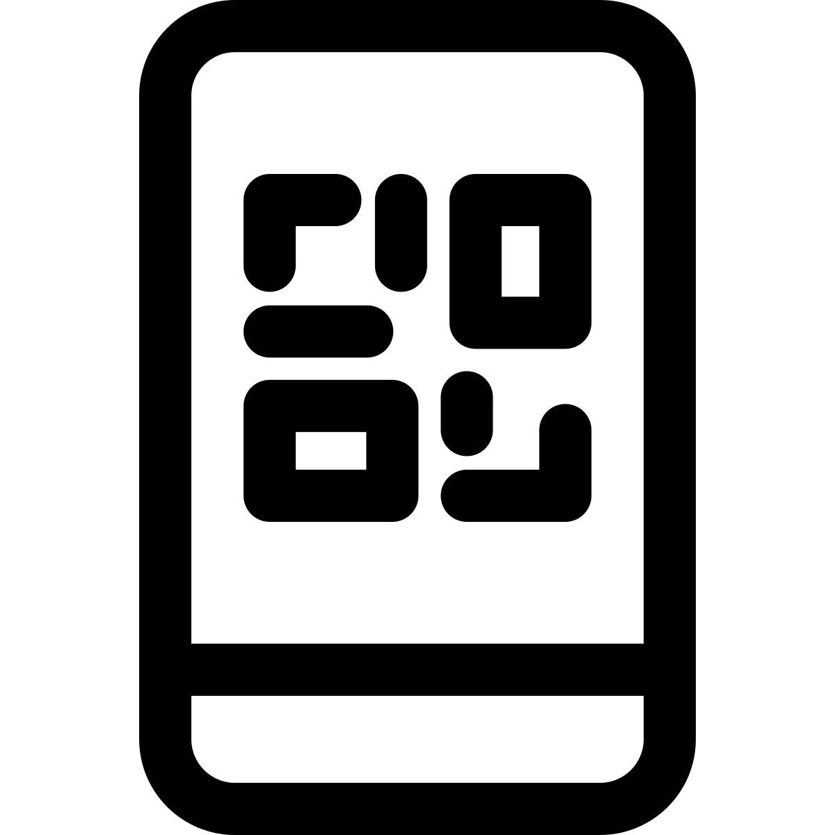 mobile qr code icon
