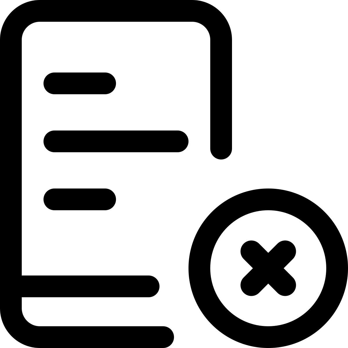 eliminar contenido móvil icon