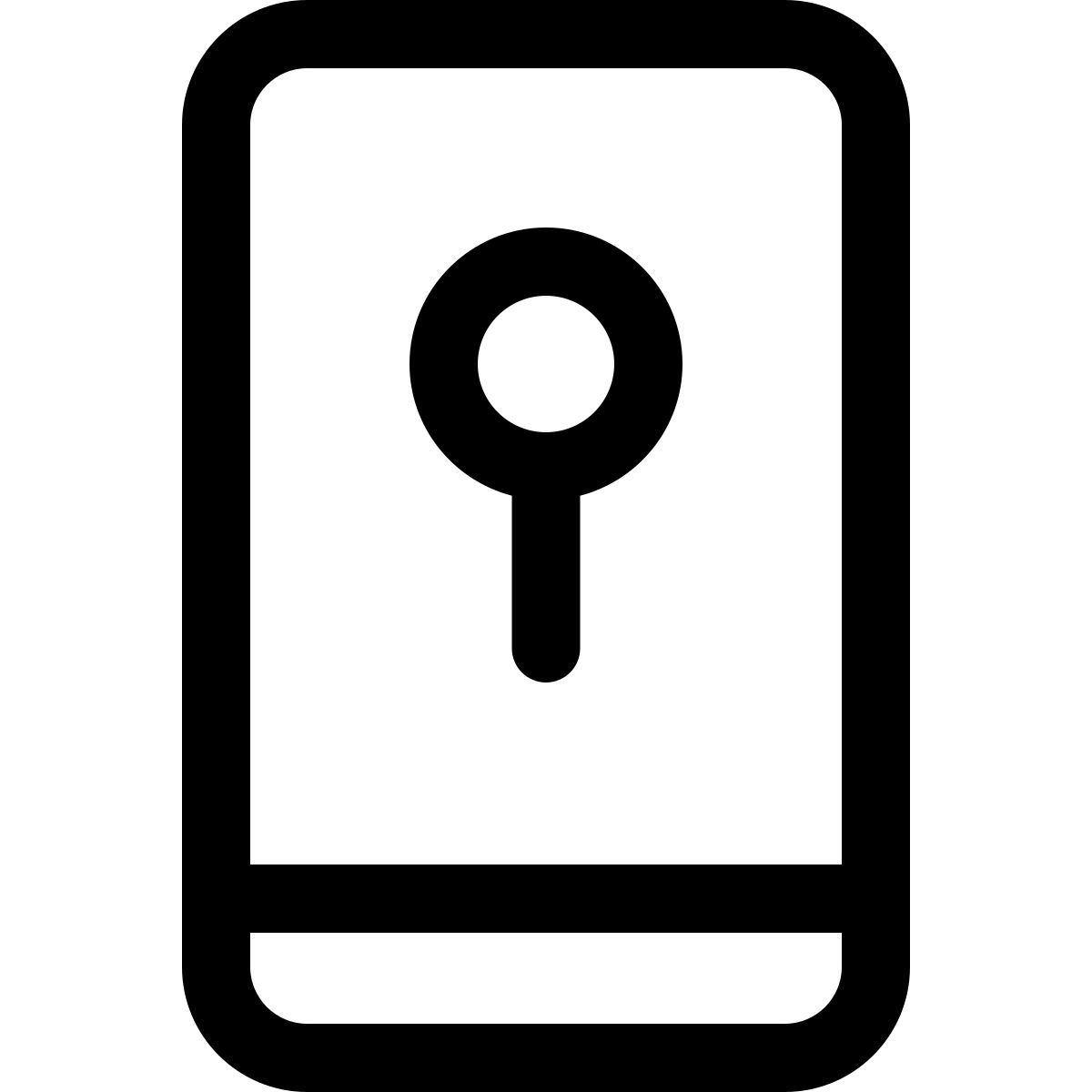 locked smartphone icon