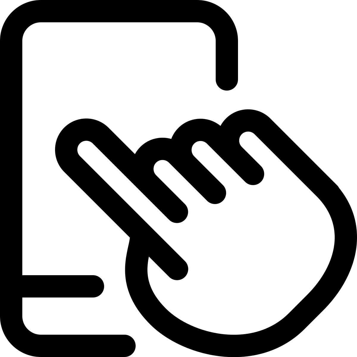 mobile phone touchscreen icon
