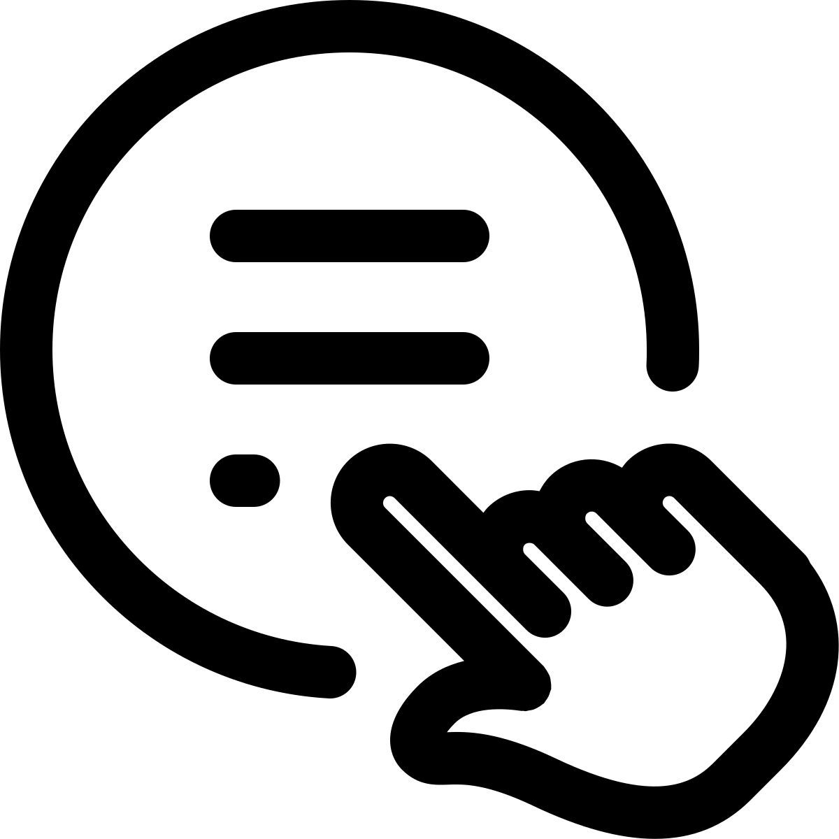 click on hamburger menu icon