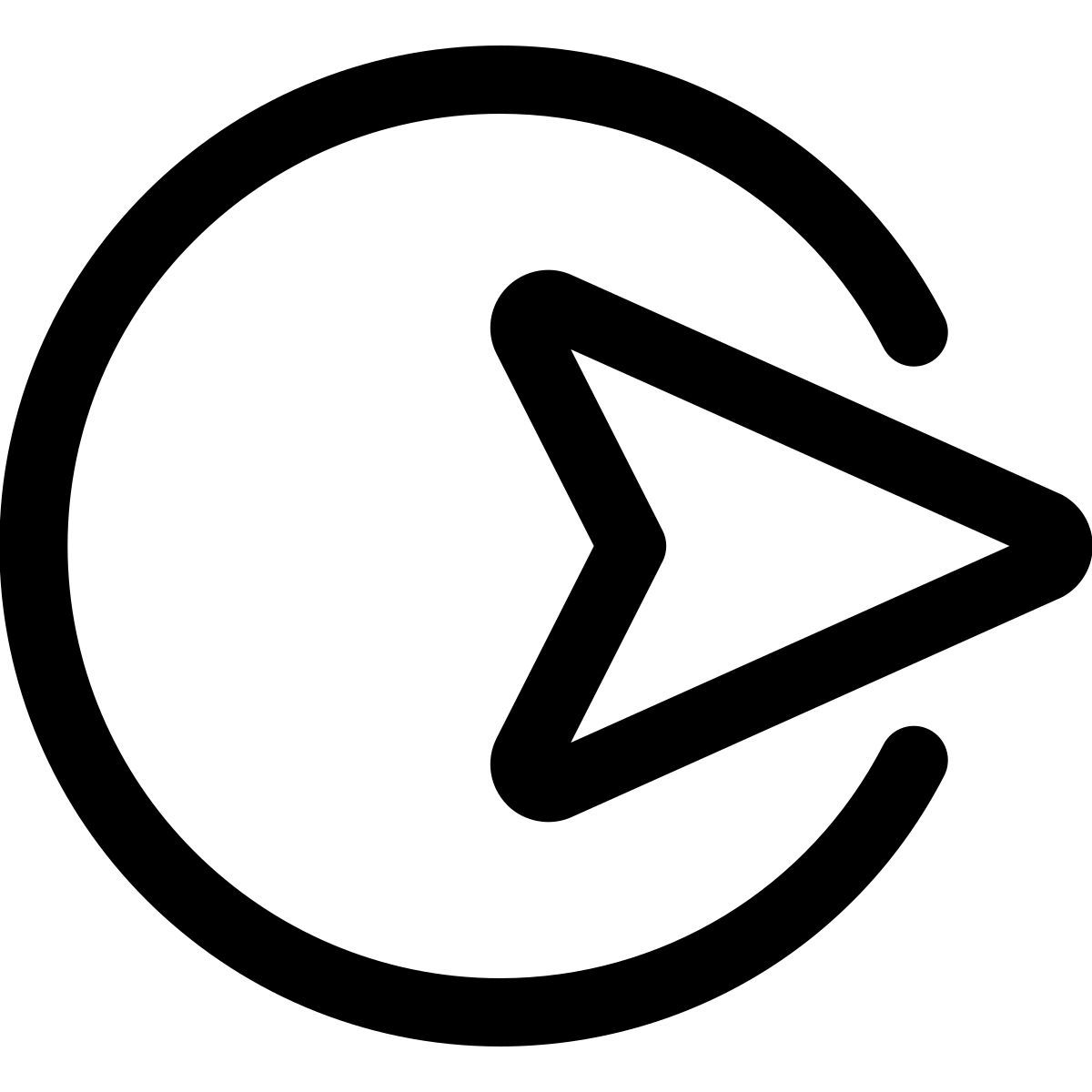 오른쪽을 가리키는 화살표 icon