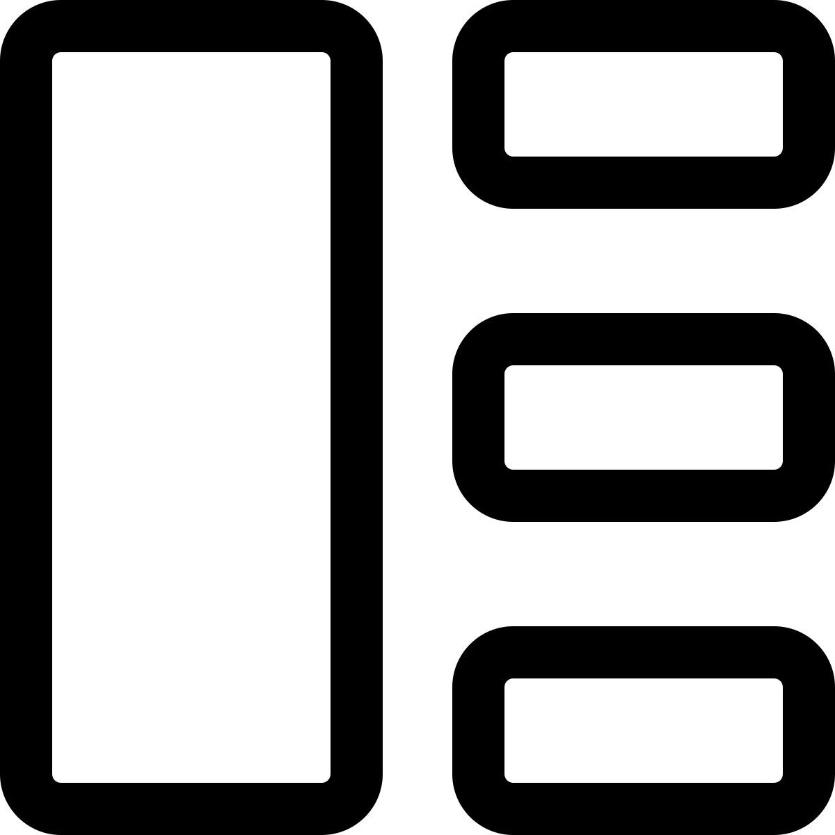 disposizione verticale icon