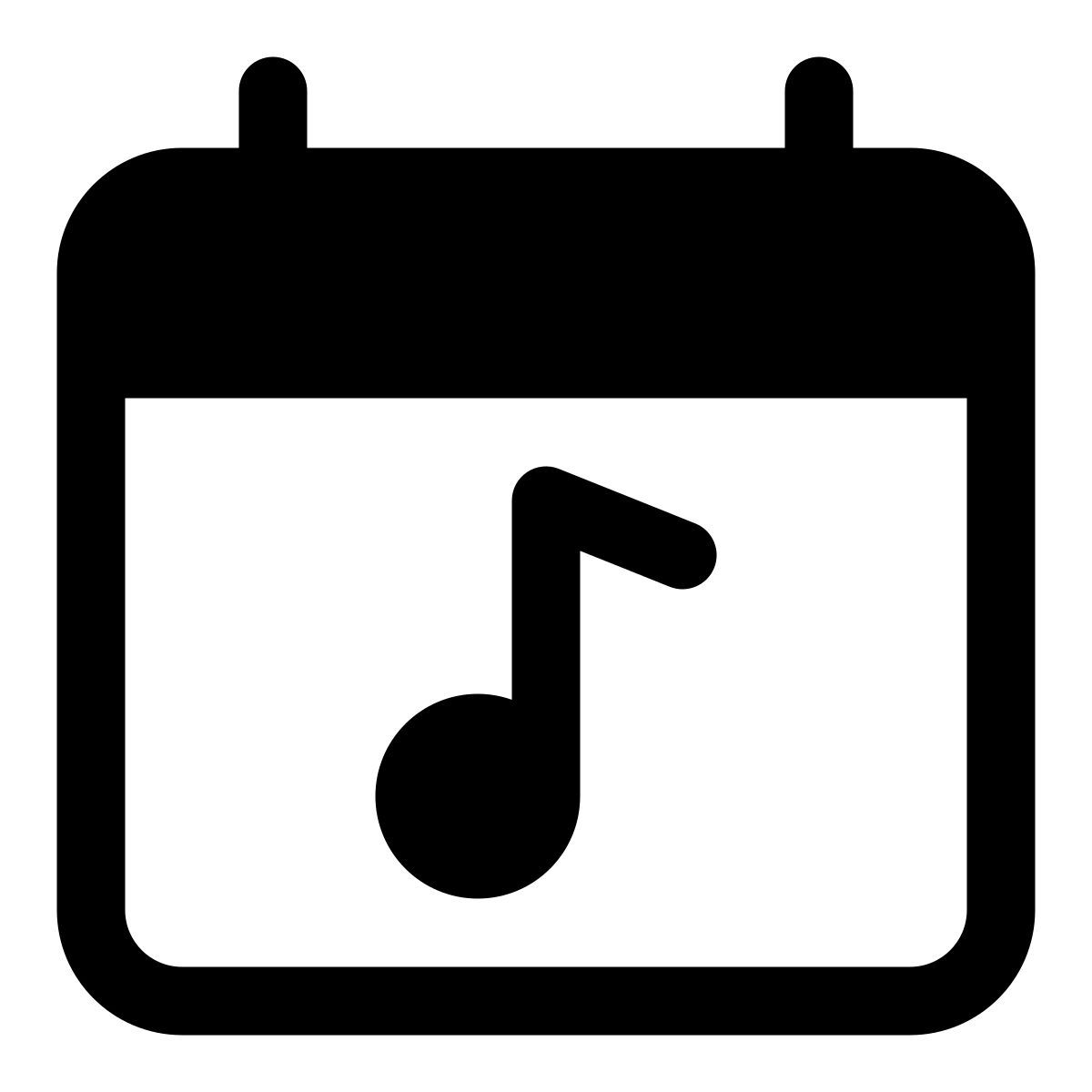 music calendar icon